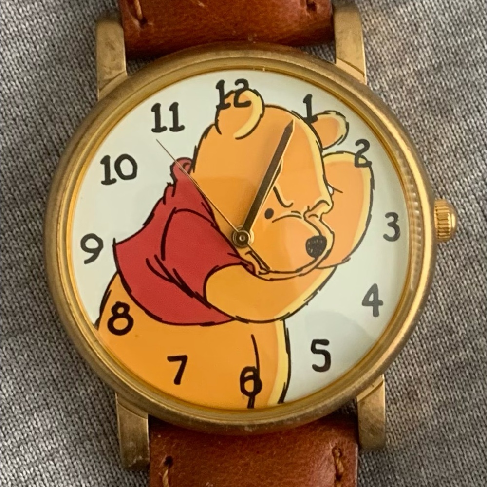 Disney Winnie the Pooh Gold and Brown Watch
